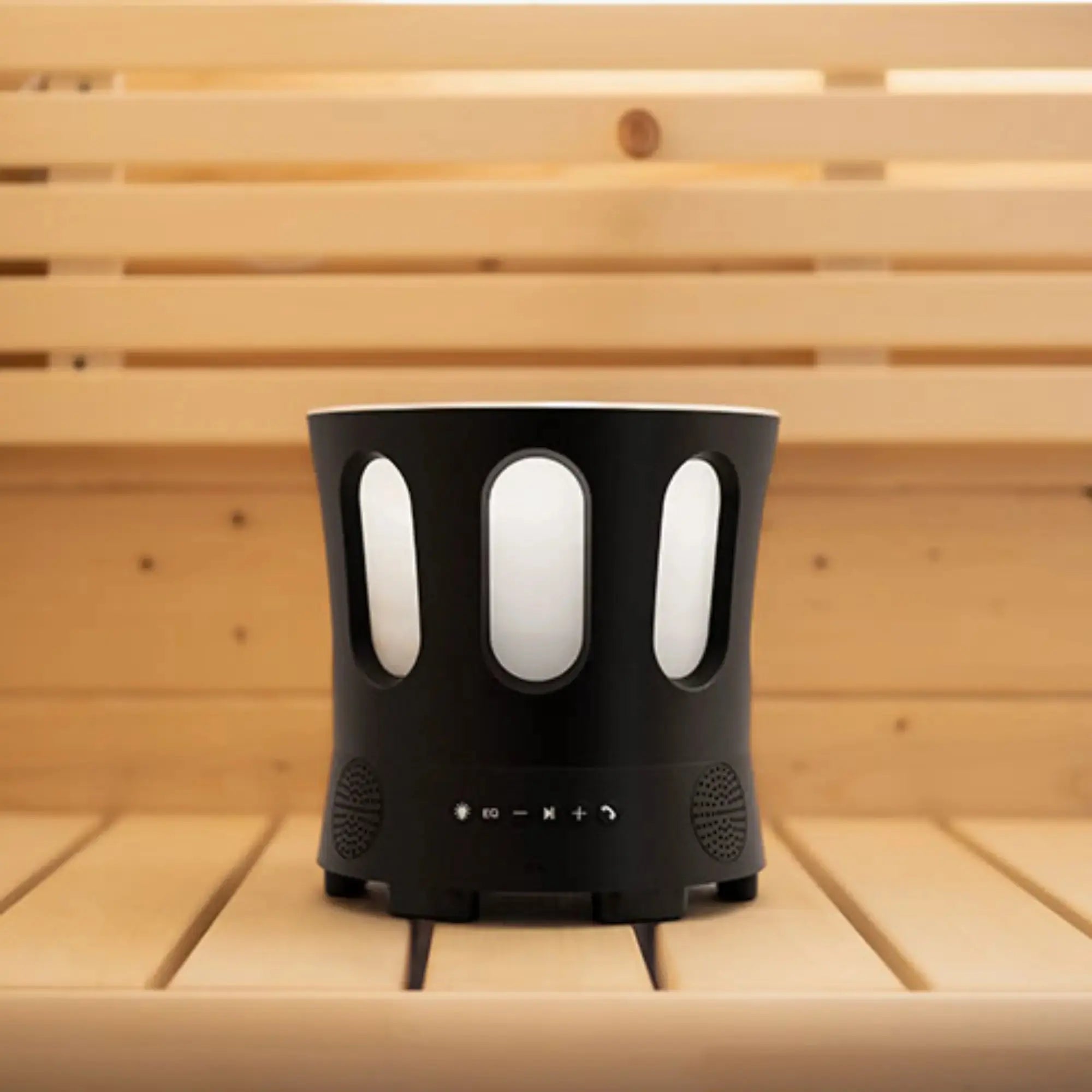 SaunaLife Zone Bluetooth Sauna Bucket with Wireless Audio, Phone Connectivity, and Color Lighting SaunaLife