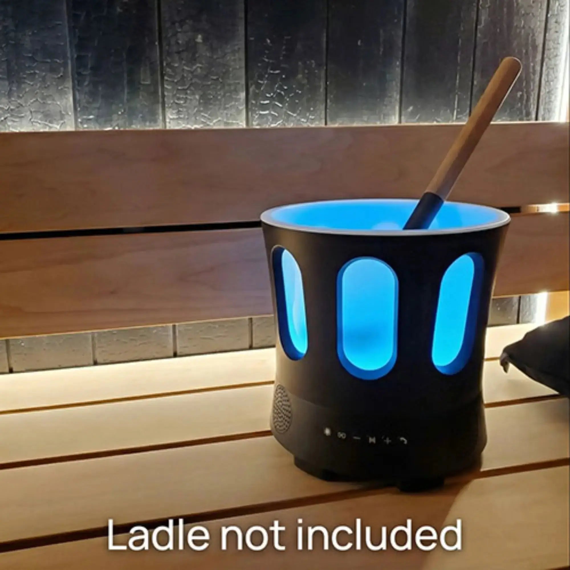 SaunaLife Zone Bluetooth Sauna Bucket with Wireless Audio, Phone Connectivity, and Color Lighting SaunaLife