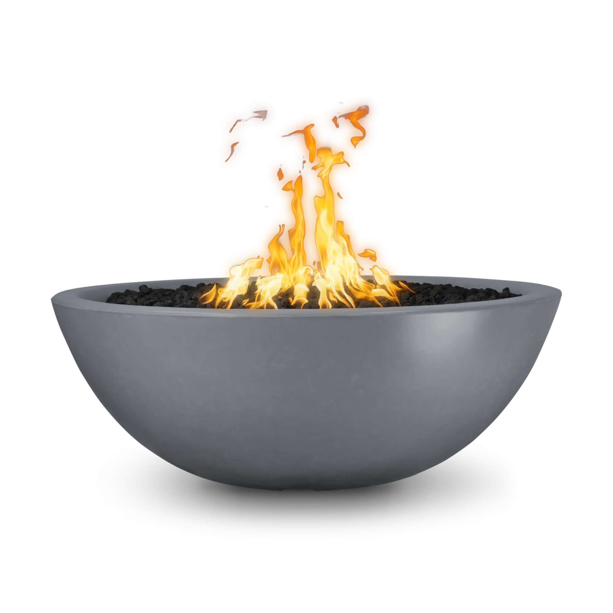 Sedona 60" Round Concrete Fire Pit – Narrow Ledge – The Outdoor Plus