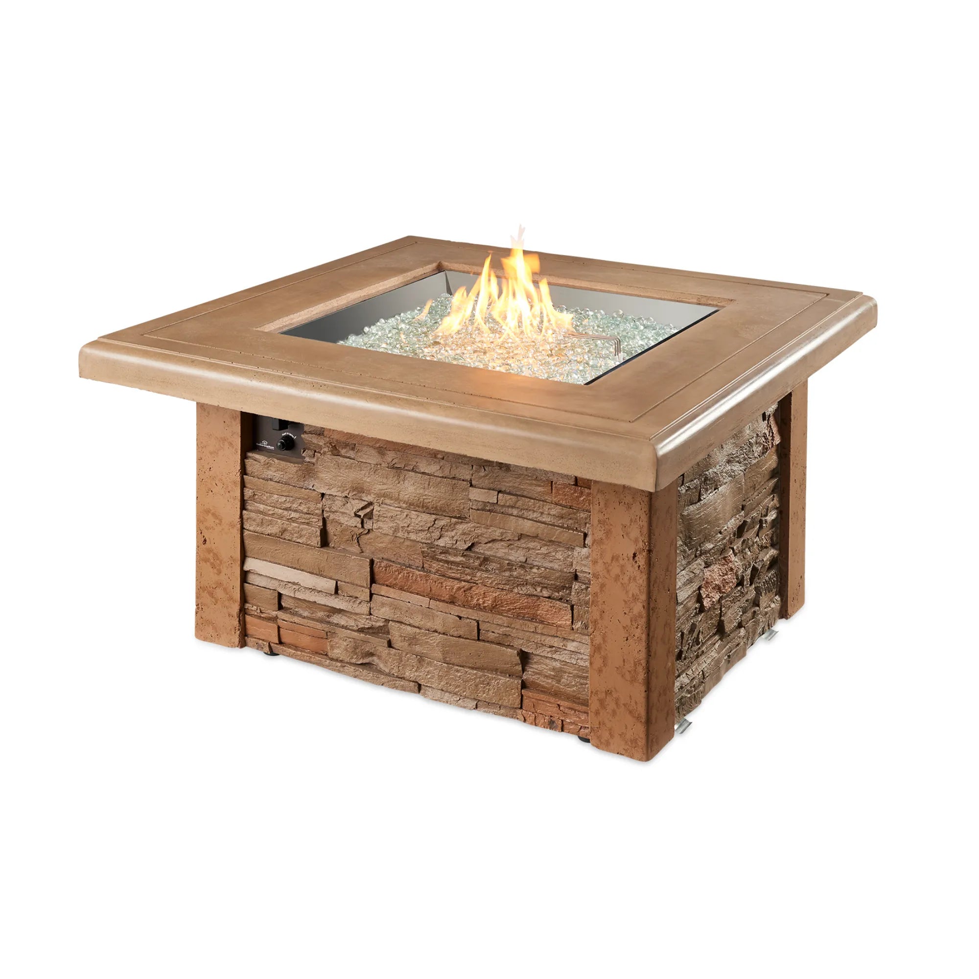 Sierra 43.5″ Square Gas Fire Pit Table – The Outdoor GreatRoom Company