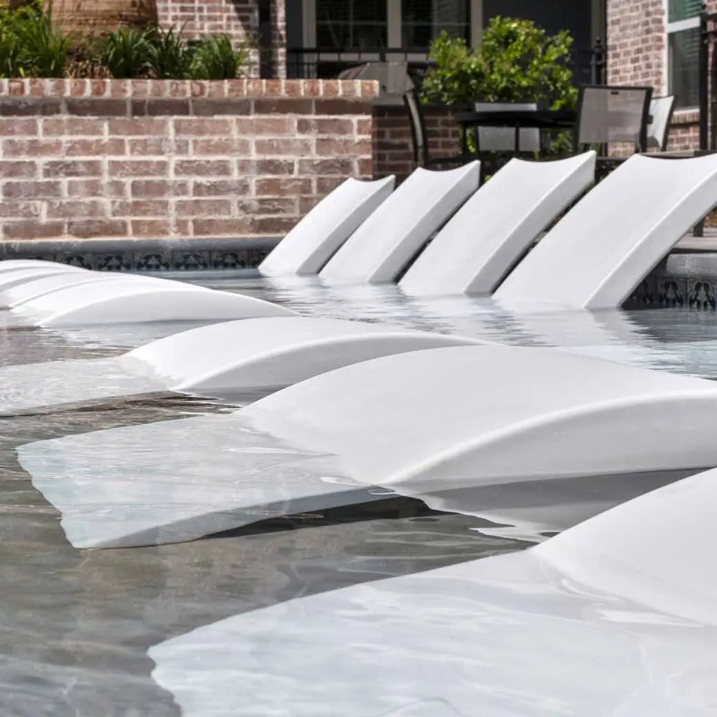 Ledge Lounger Signature Chaise 70" Resin In-Pool Chaise Lounge - view 11