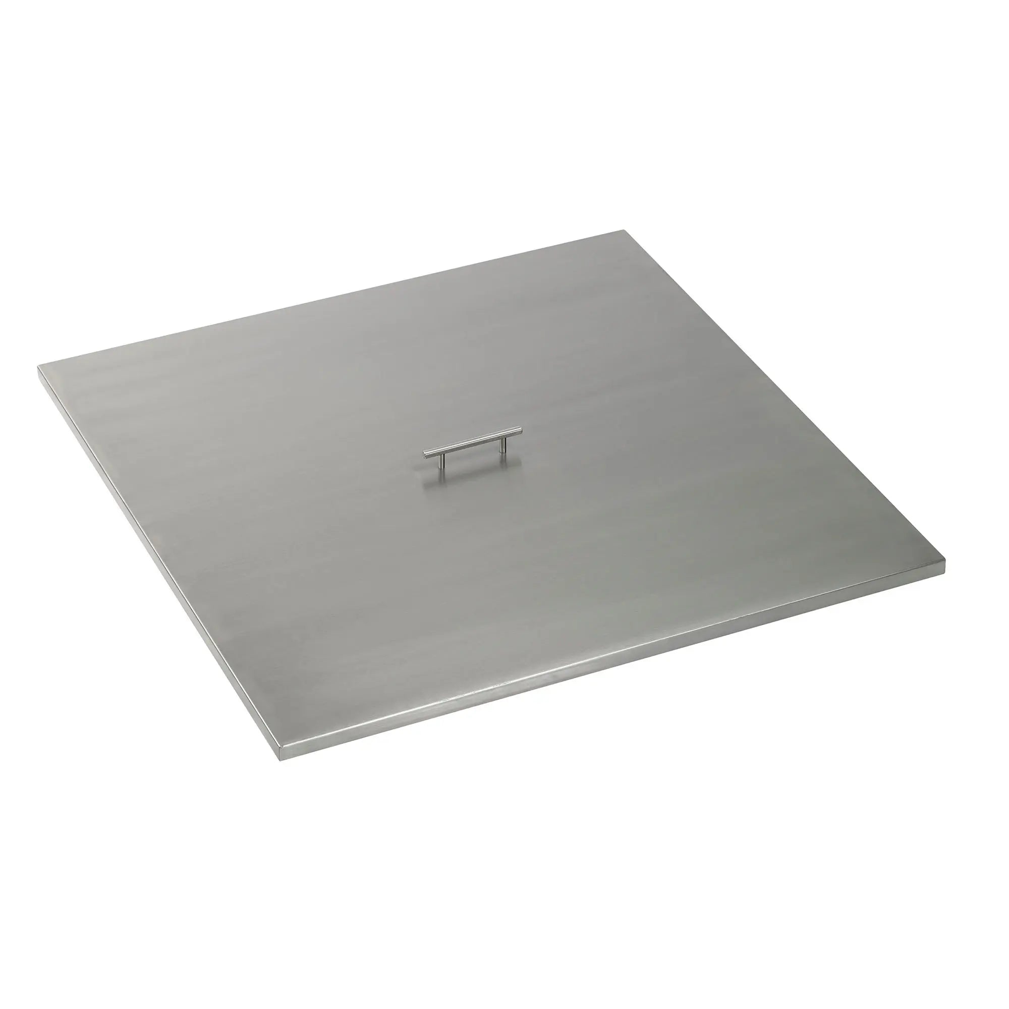The Outdoor Plus 34″ Square Stainless Steel Burn Area Cover – Stainless Steel Handle – OPT-34SC The Outdoor Plus