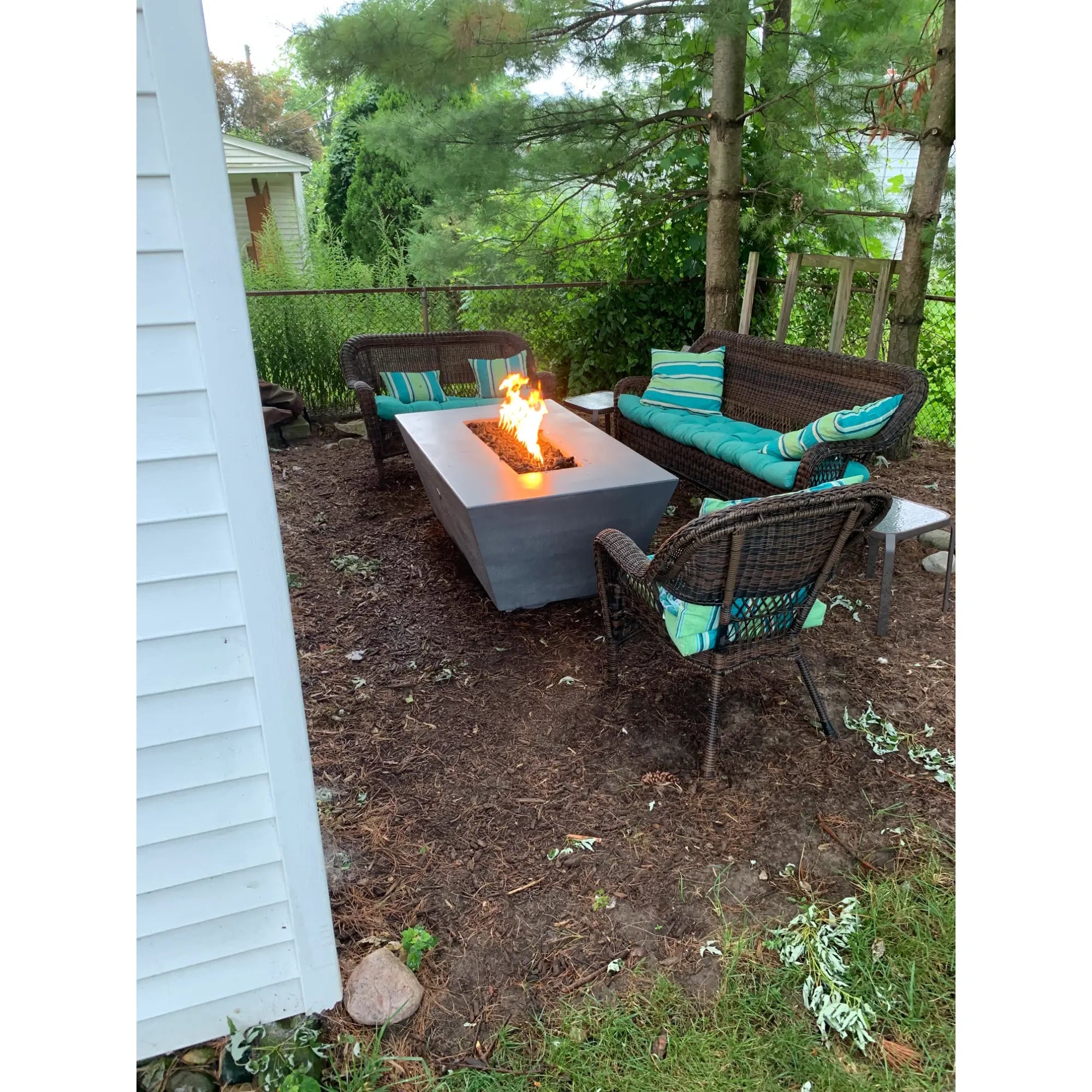 Angelus 60" Rectangular Concrete Gas Fire Pit – The Outdoor Plus The Outdoor Plus