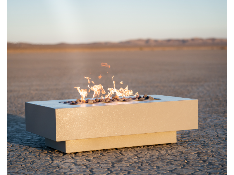 Coronado 60" Rectangular Steel Gas Fire Pit – The Outdoor Plus