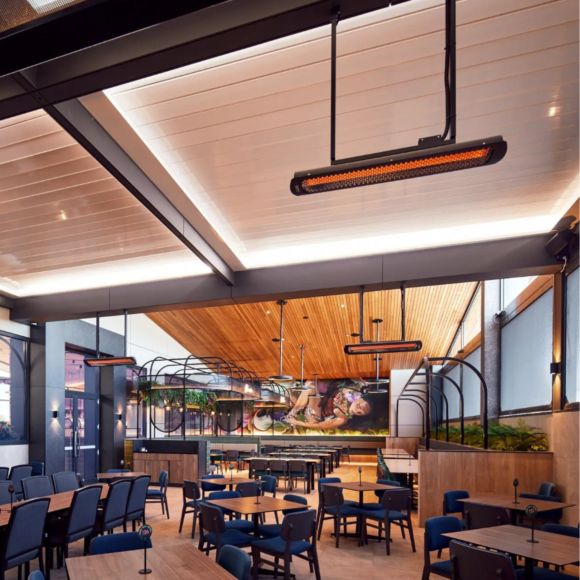 Bromic Tungsten Smart-Heat Electric Patio Heater – 6000W – Wall or Ceiling Mount