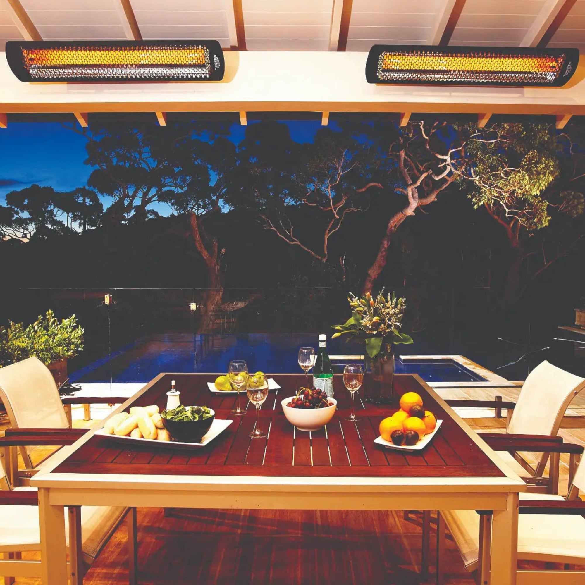 Bromic Tungsten Smart-Heat Electric Patio Heater – 6000W – Wall or Ceiling Mount