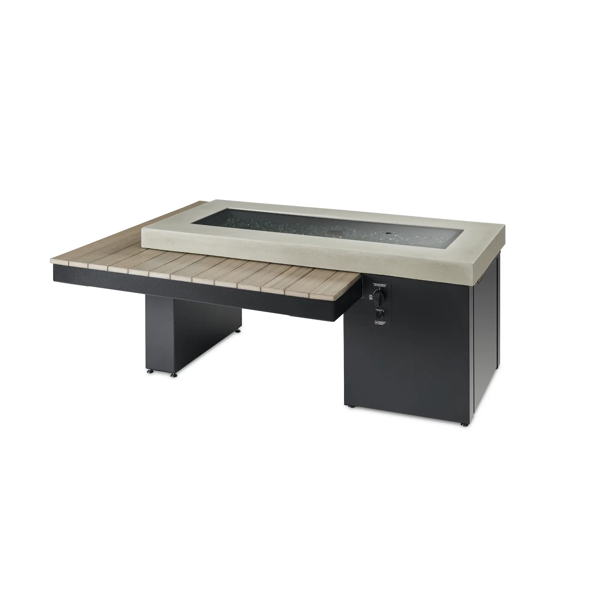 Uptown 63″ Linear Gas Fire Table – The Outdoor GreatRoom Company