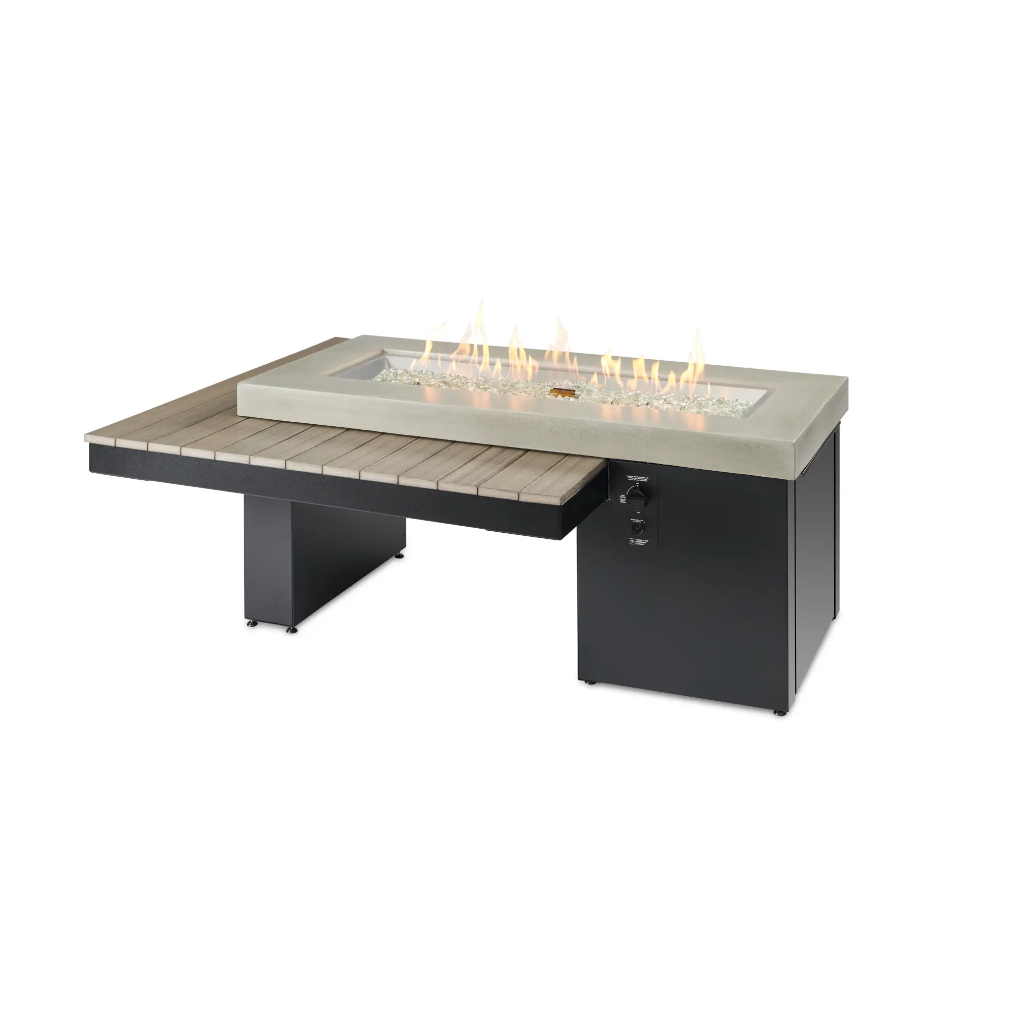 Uptown 63″ Linear Gas Fire Table – The Outdoor GreatRoom Company
