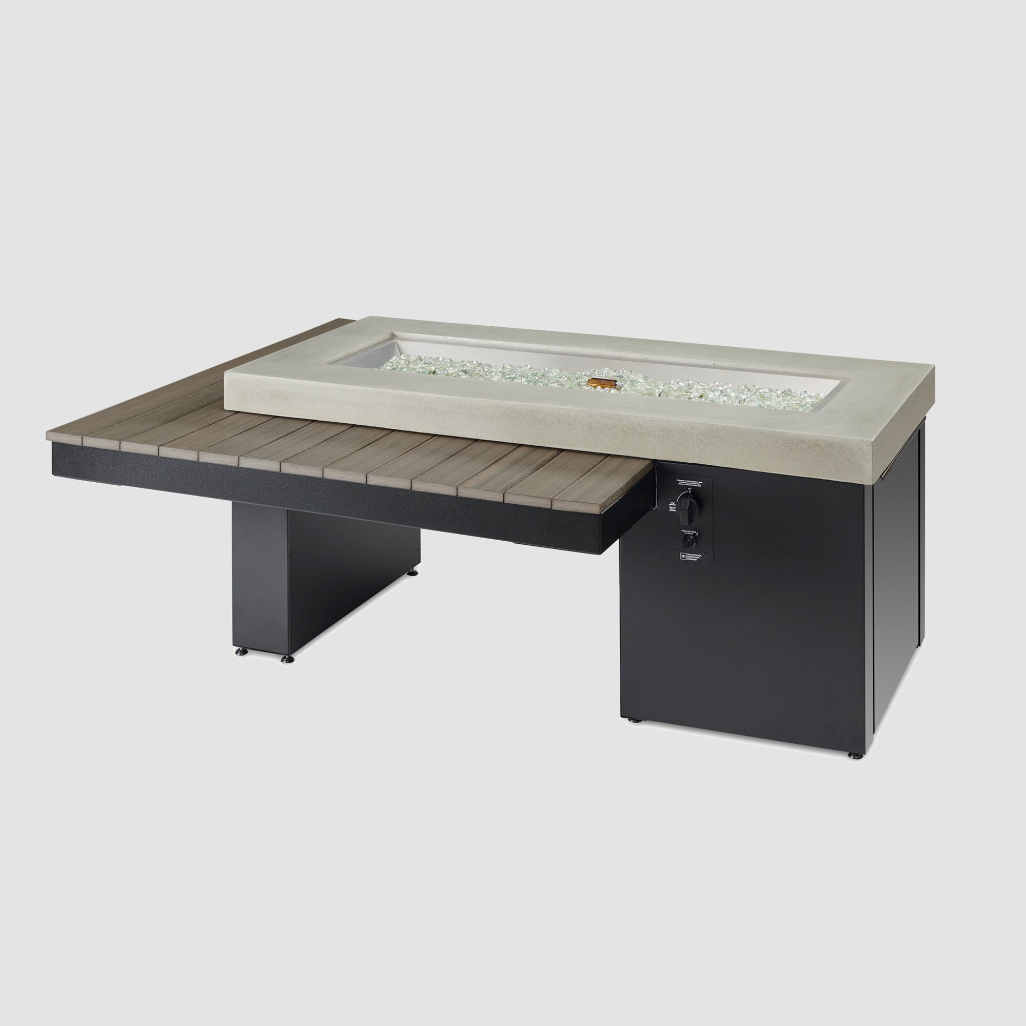 Uptown 63″ Linear Gas Fire Table – The Outdoor GreatRoom Company