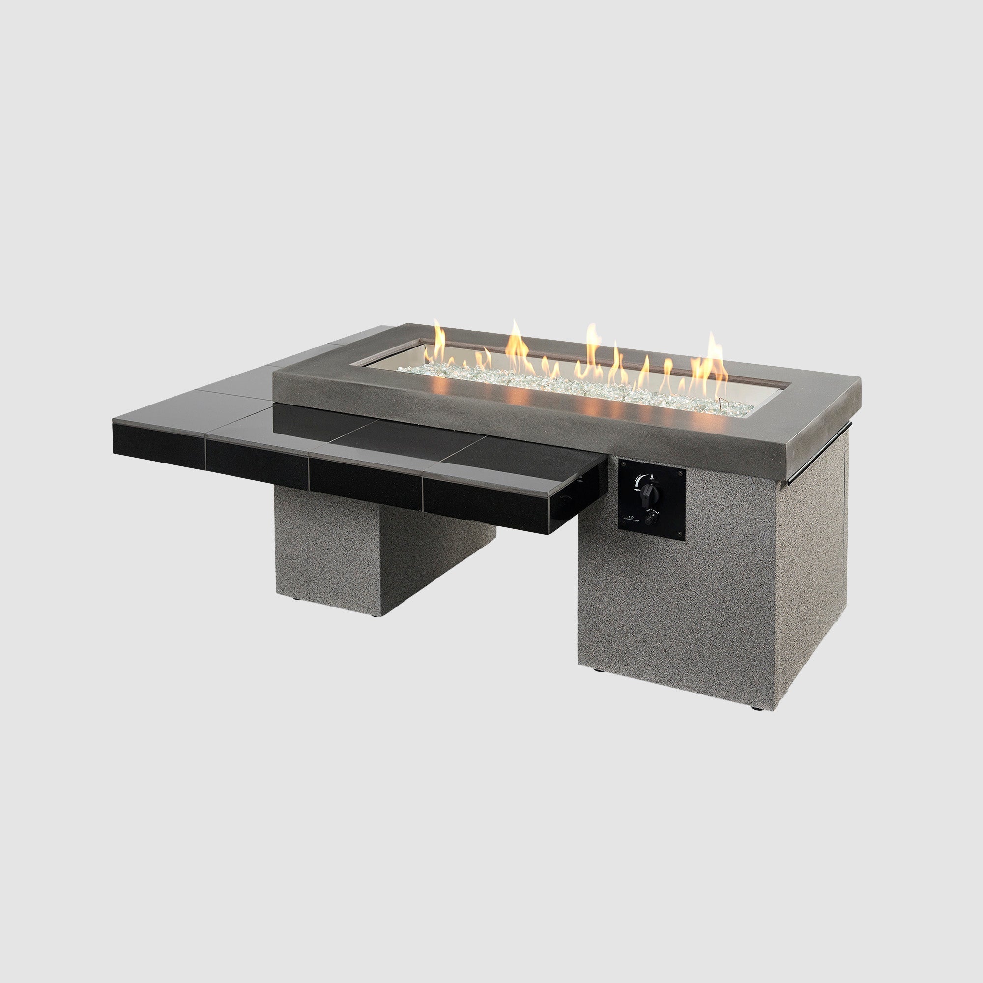 Uptown 64.5″ Rectangular Gas Fire Pit Table – The Outdoor GreatRoom Company