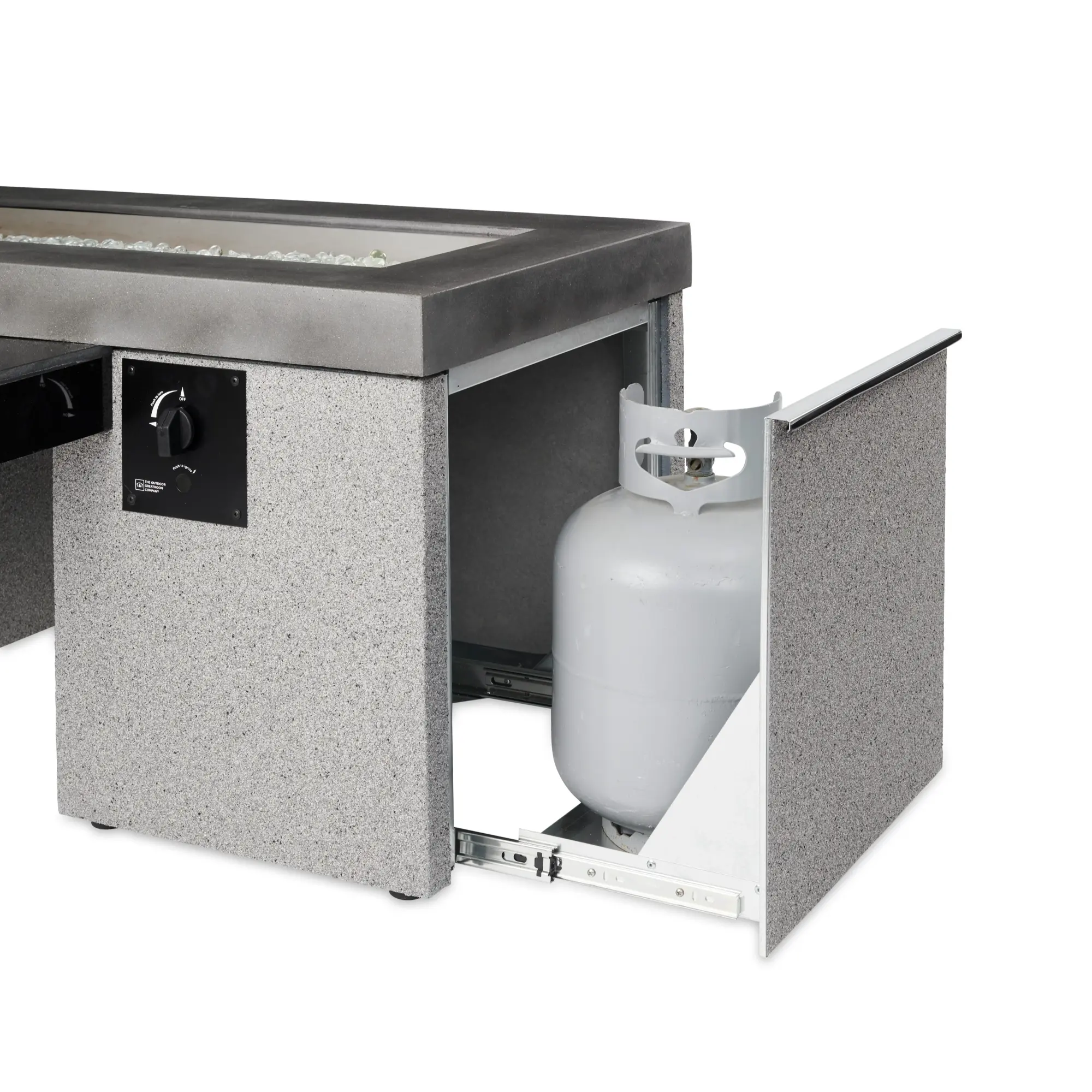 Uptown 64.5″ Rectangular Gas Fire Pit Table – The Outdoor GreatRoom Company