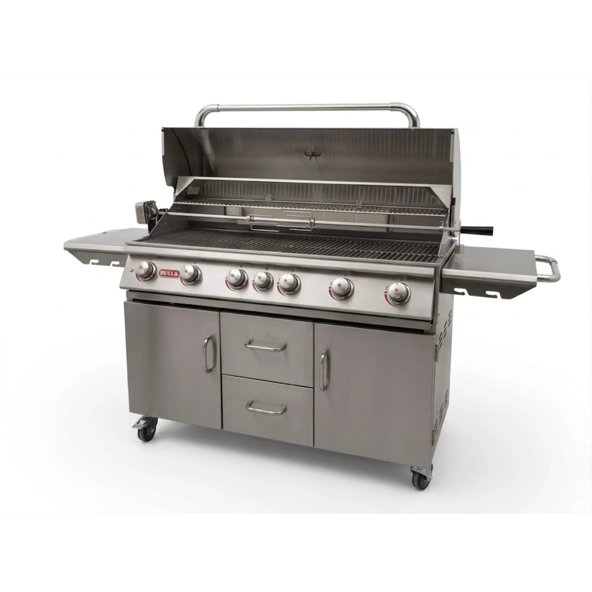 Bull Diablo 46-Inch 6-Burner Freestanding Gas Grill with Cart Bull