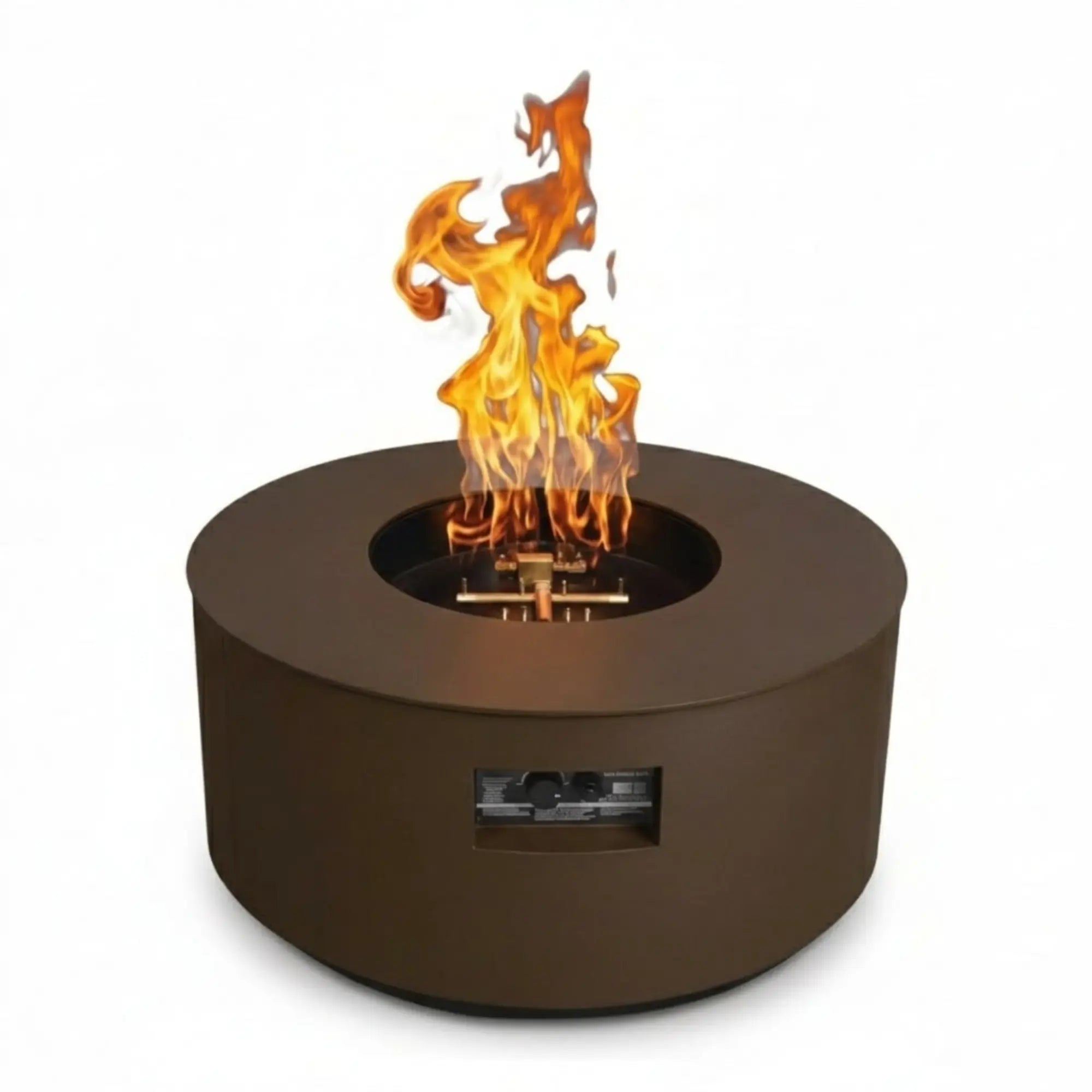 C36 AON 36" Circle Steel Gas Fire Table - Warming Trends