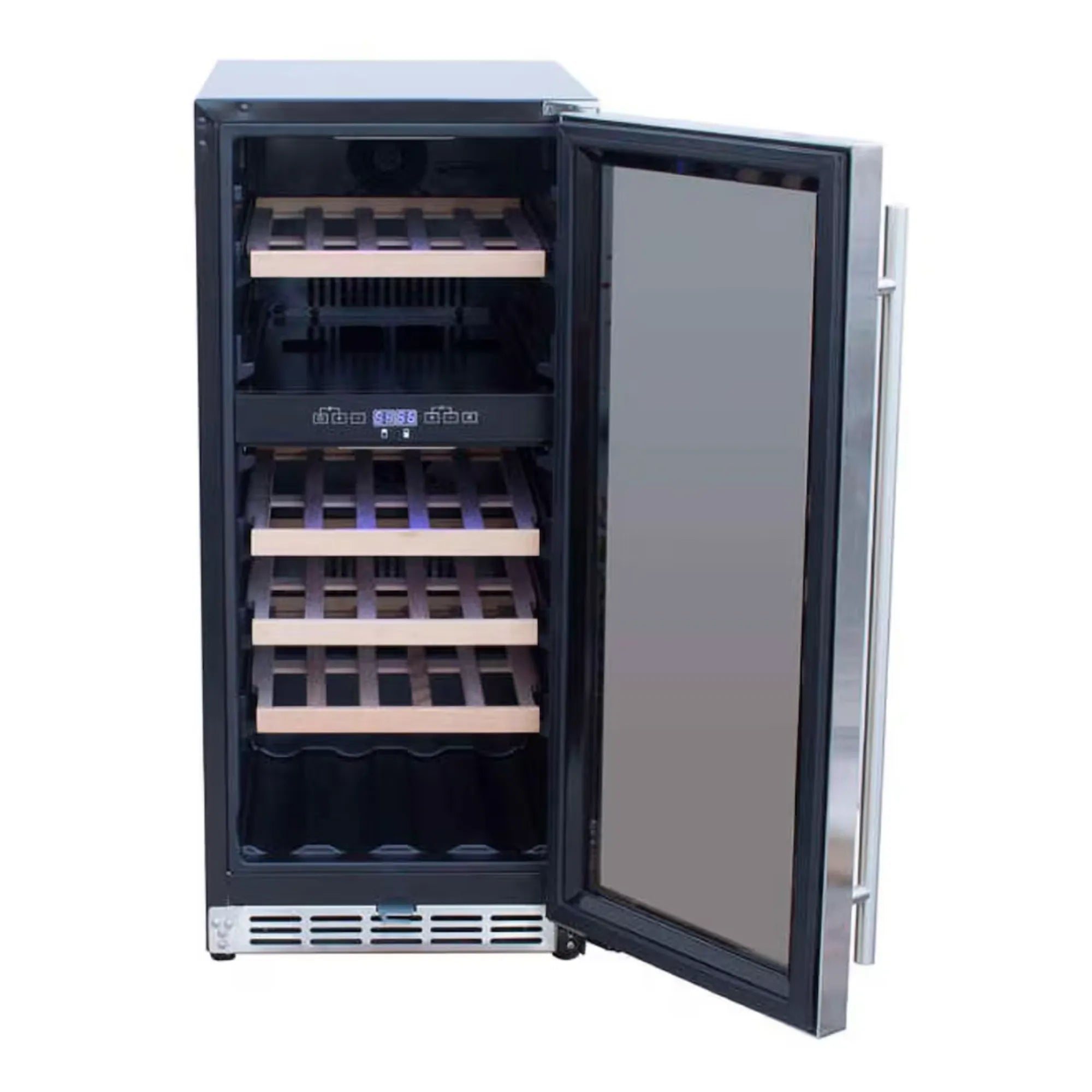 Summerset 15" Outdoor Rated Dual-Zone Wine Cooler — 3.2 Cu. Ft. | RFR-15WD Summerset