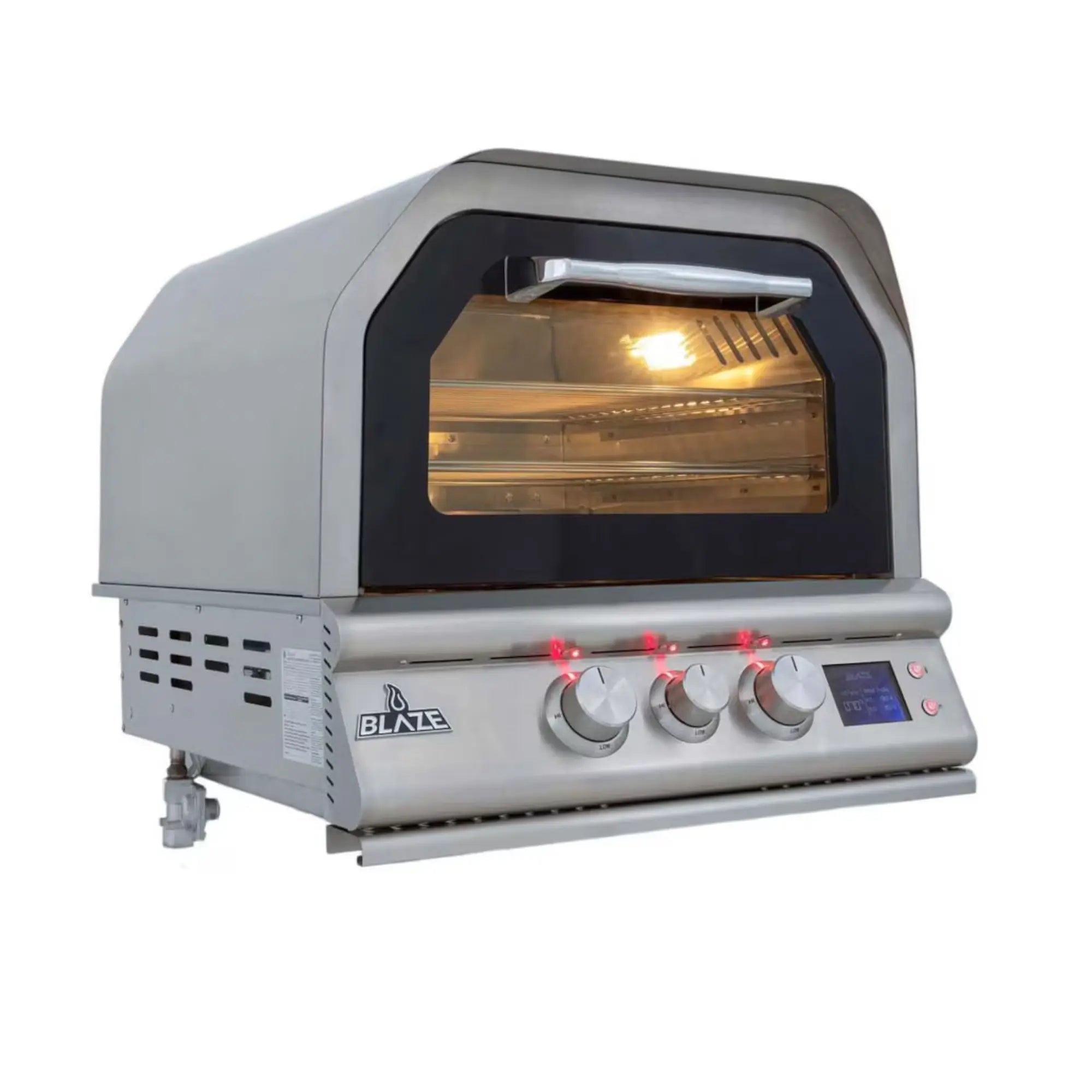 Blaze 26-Inch Outdoor Gas Pizza Oven with Rotisserie Blaze