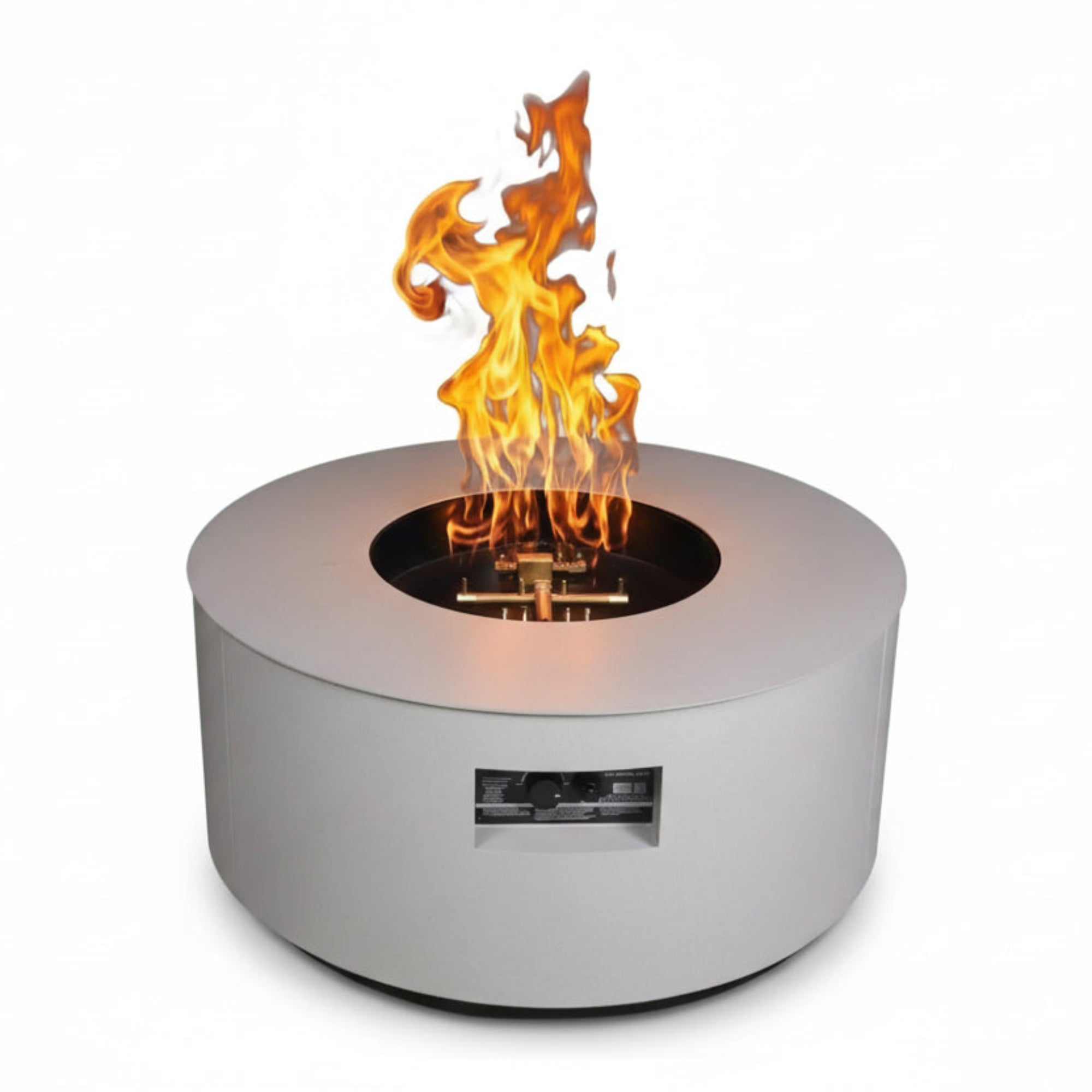 C36 AON 36" Circle Steel Gas Fire Table - Warming Trends