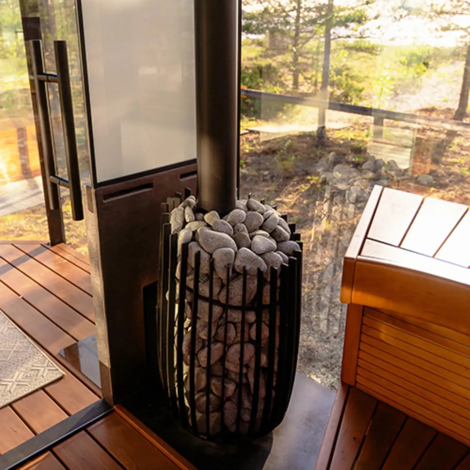 Cozy Heat Quattro Thru-Wall 18 Sauna Stove Cozy Heat