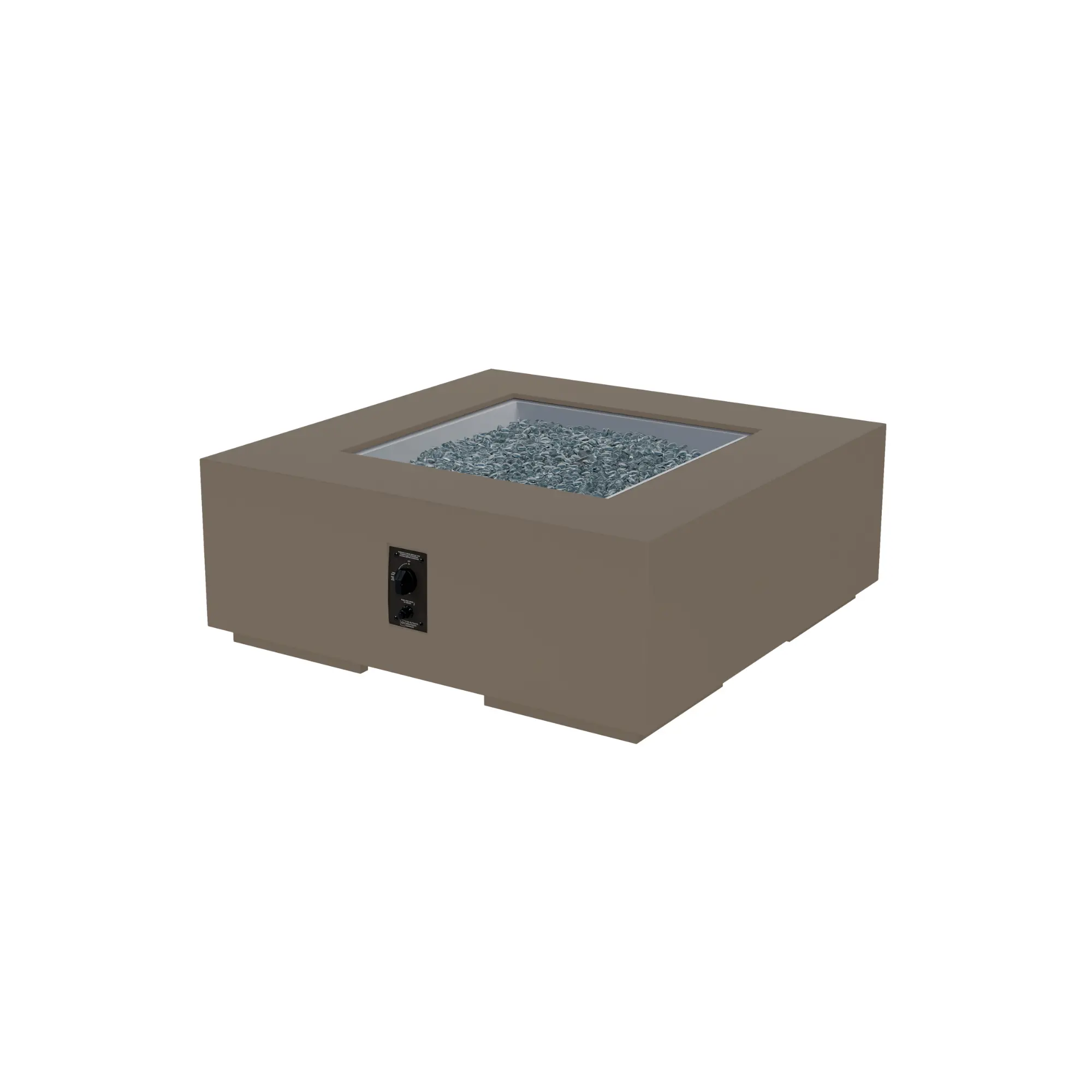 42″ Cove Square Concrete Gas Fire Pit Table – The Outdoor GreatRoom Company