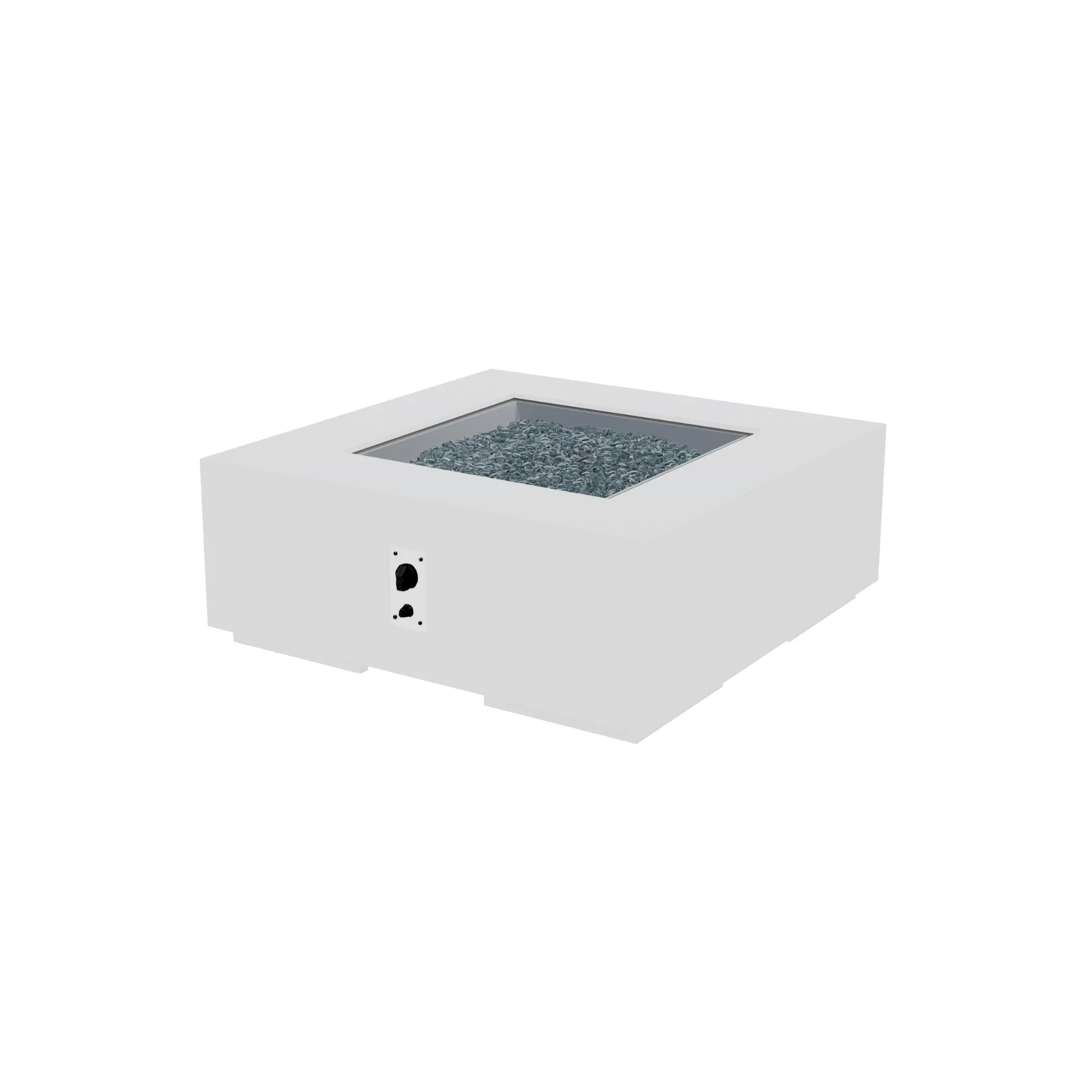 42″ Cove Square Concrete Gas Fire Pit Table – The Outdoor GreatRoom Company