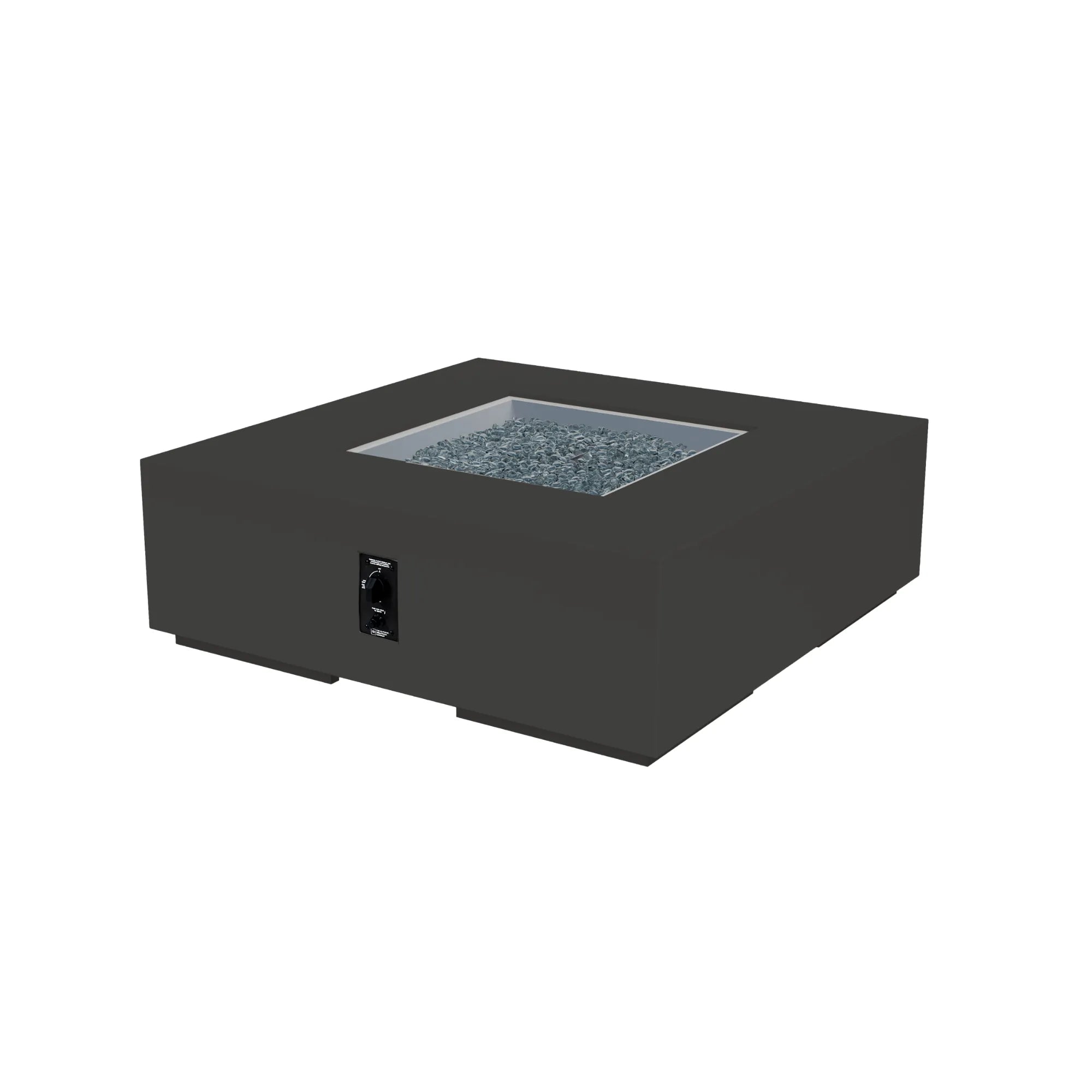 48″ Cove Square Concrete Gas Fire Pit Table – The Outdoor GreatRoom Company