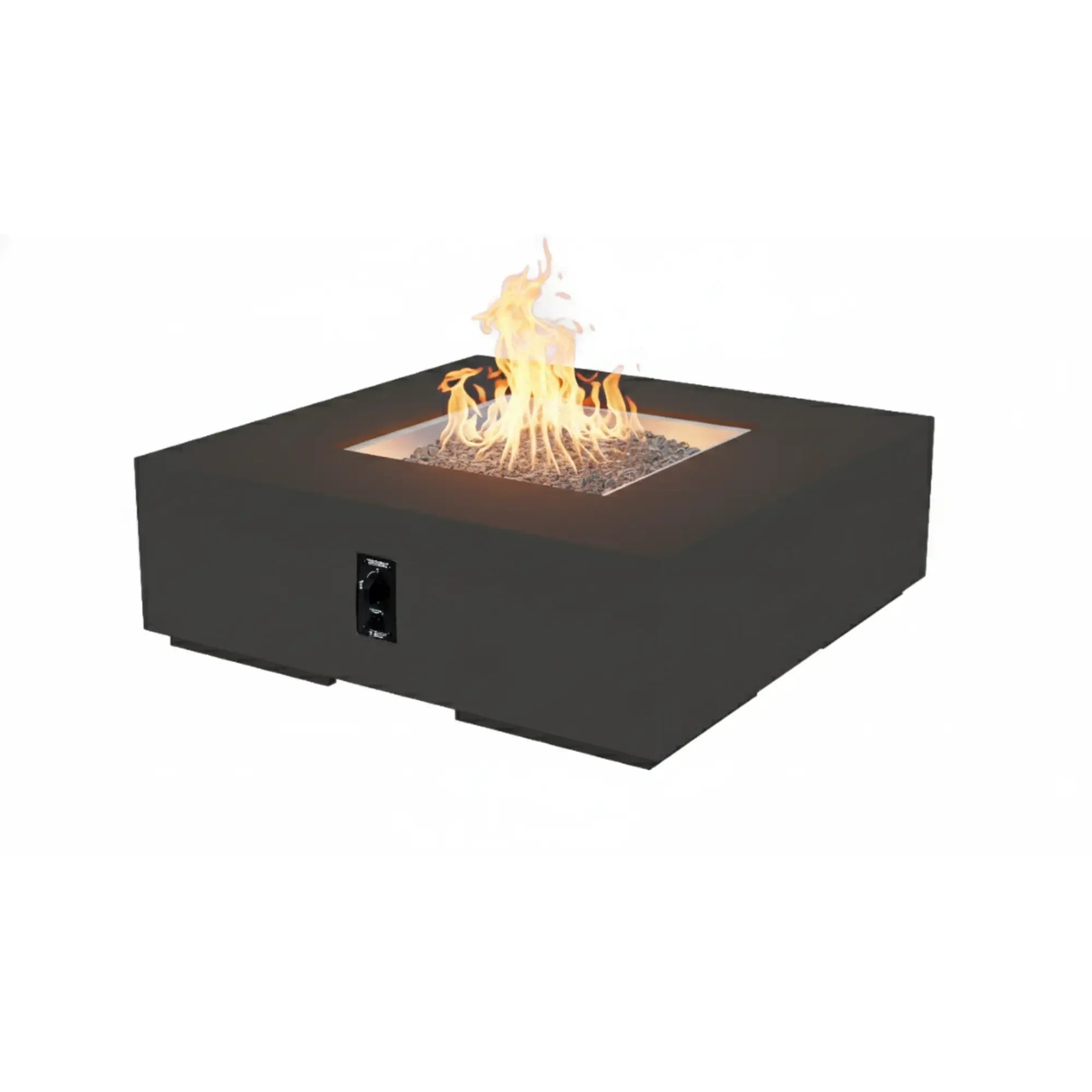 48″ Cove Square Concrete Gas Fire Pit Table – The Outdoor GreatRoom Company
