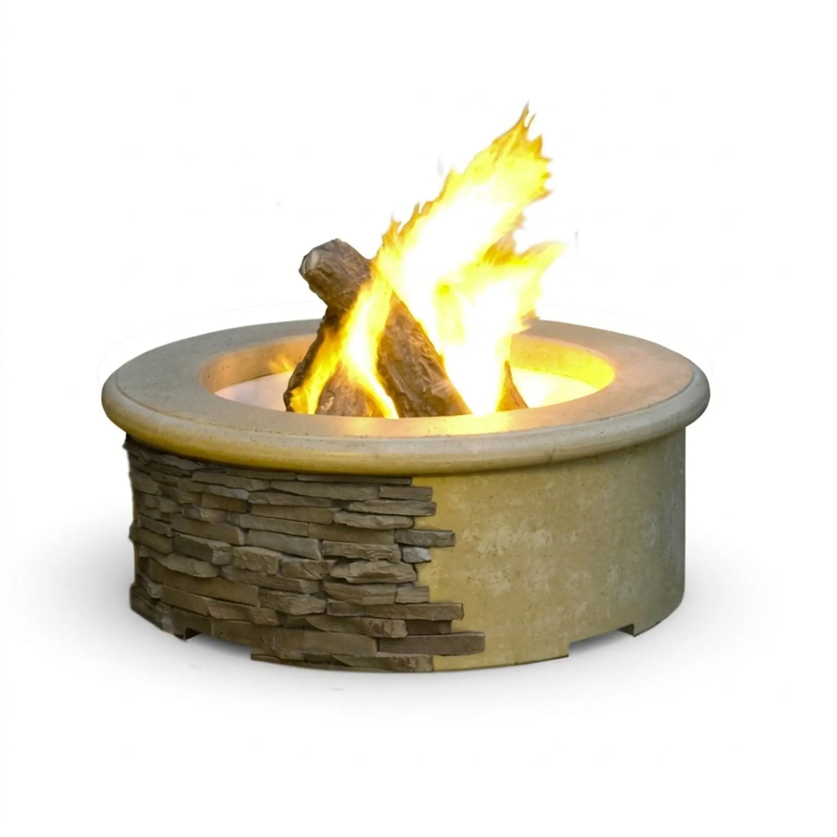 American Fyre Designs Contractor's Model 39" Round GFRC Gas Fire Pit American Fyre Designs