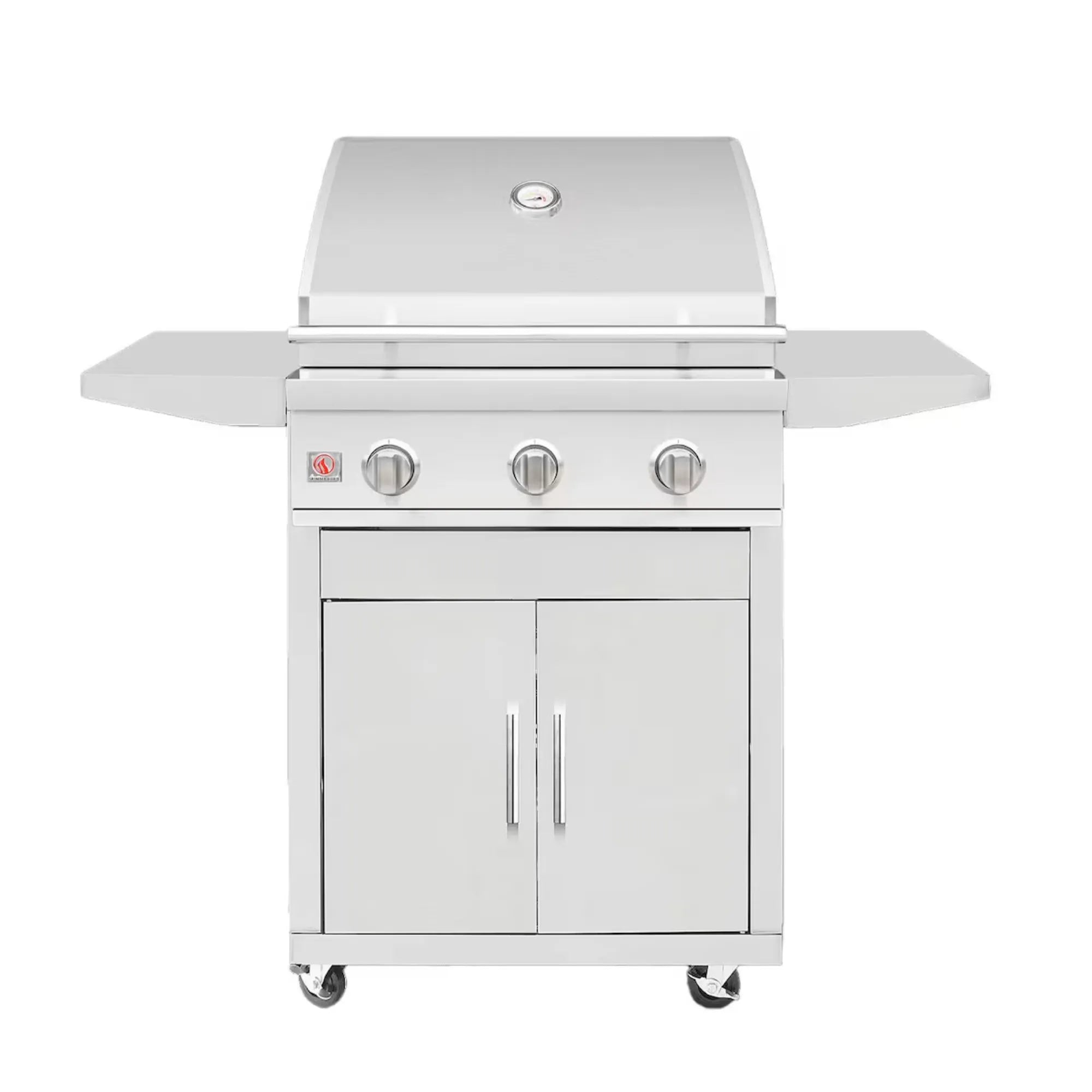 Summerset Sizzler 25" 3-Burner Freestanding Gas Grill w/ Cart — 36,000 BTU | SZR25 Summerset
