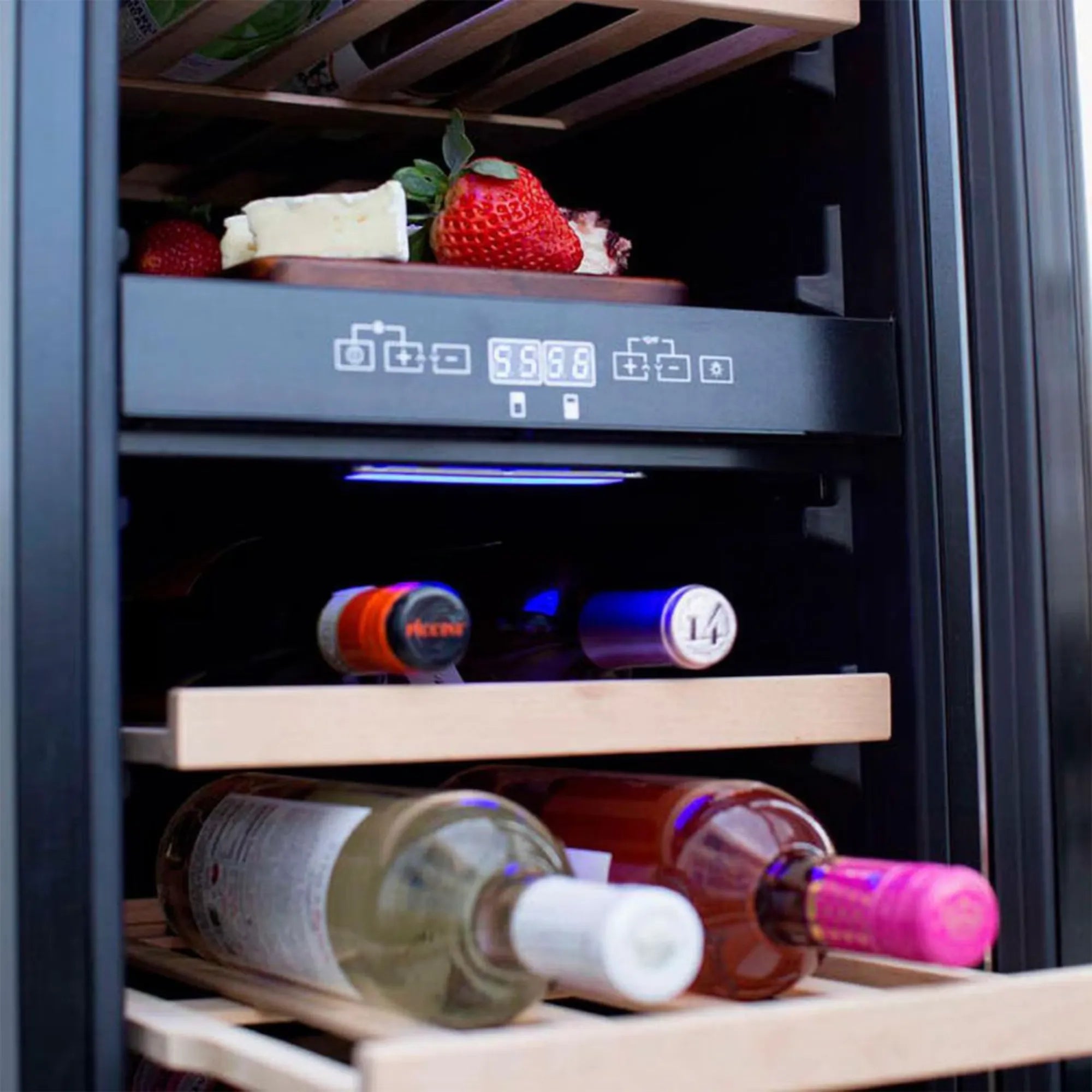 Summerset 15" Outdoor Rated Dual-Zone Wine Cooler — 3.2 Cu. Ft. | RFR-15WD Summerset