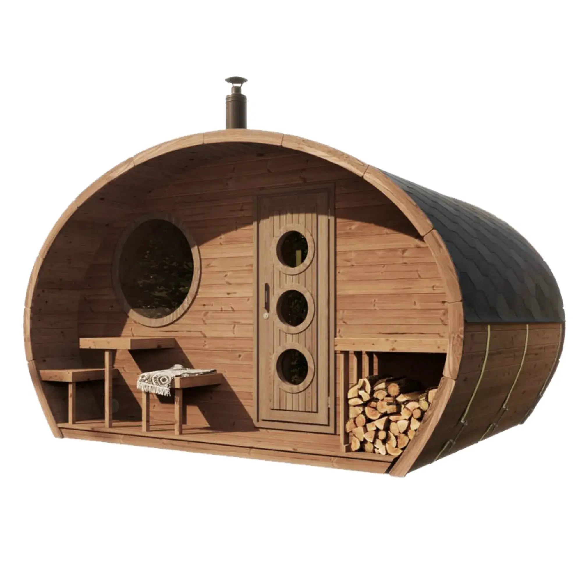 SaunaLife Model G11 Garden Series Outdoor Home Sauna Kit SaunaLife