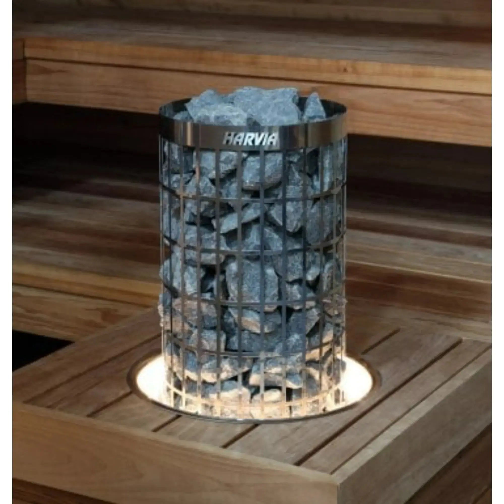 Harvia Embedding Flange w/ LED-Lighting for Cilindro Half Series 11kW Sauna Heater (HPCU7LUL) Harvia