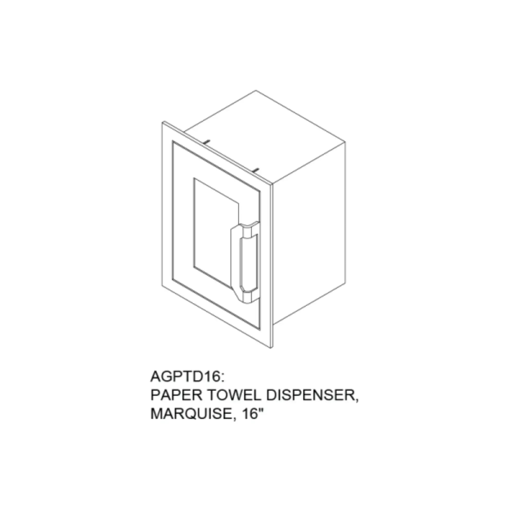 Hestan 16-Inch Outdoor Kitchen Paper Towel Dispenser Hestan