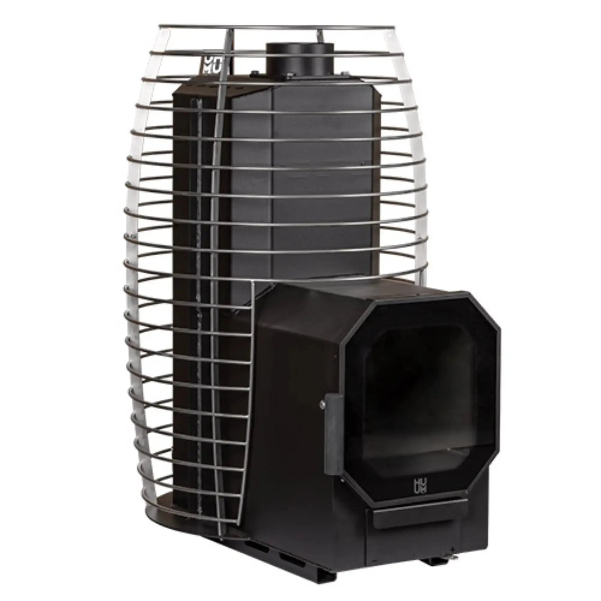 HUUM HIVE Flow 9.8 kW Wood-Burning Sauna Stove with Firebox Extension HUUM