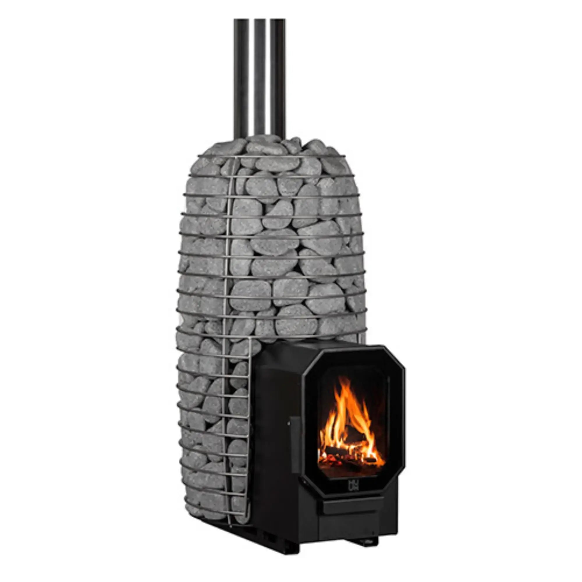 HUUM HIVE Flow Mini 8.5 kW Wood-Burning Sauna Stove with Firebox Extension HUUM