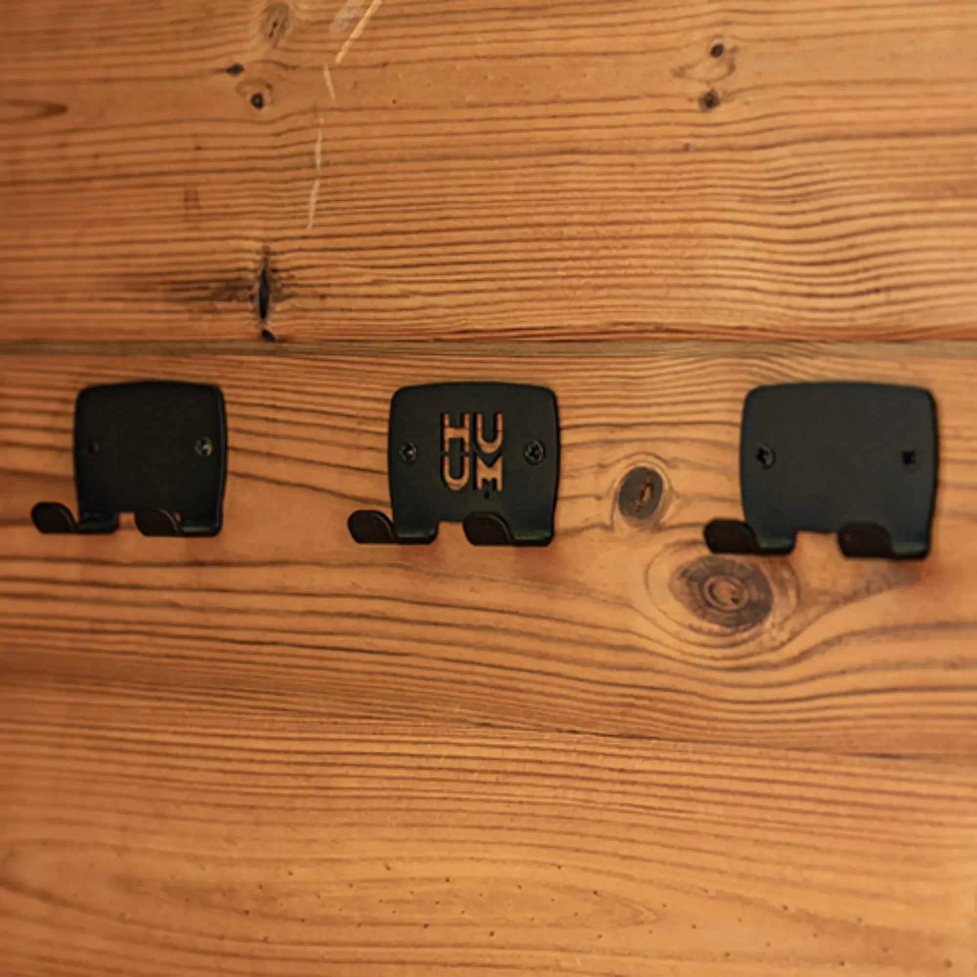 HUUM Sauna Design Towel Hook Set, Black (HM005012) HUUM
