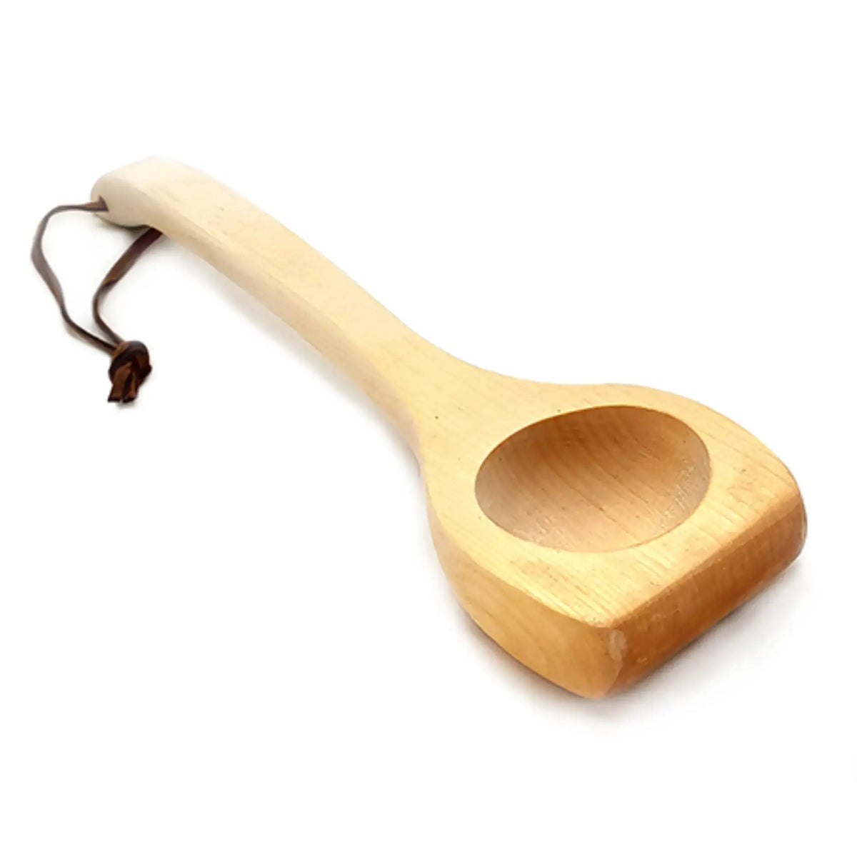 SaunaLife Essentials Set 1 Wood Sauna Bucket and Ladle Set with Sand Timer and White Thermometer SaunaLife