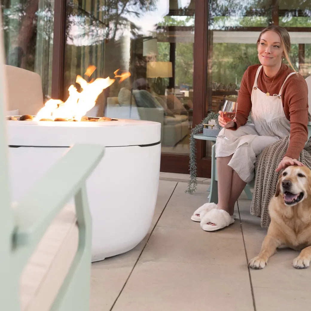 Ledge Lounger Halo 40" Round Propane Fire Pit - 70,000 BTU - view 16