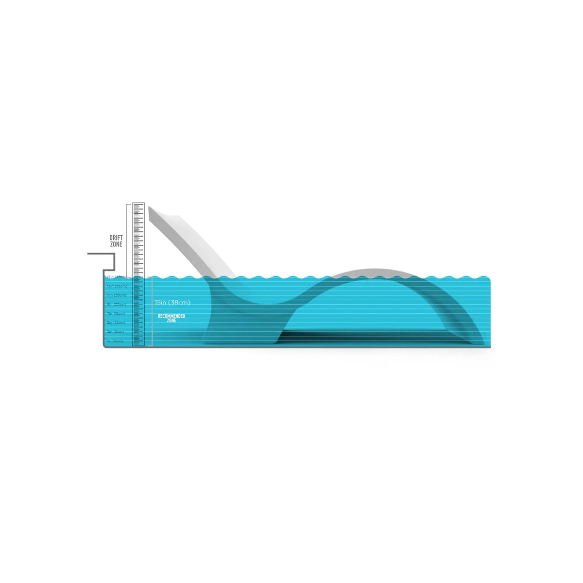 Ledge Lounger Signature Chaise Deep 74" Resin In-Pool Chaise Lounge - view 9
