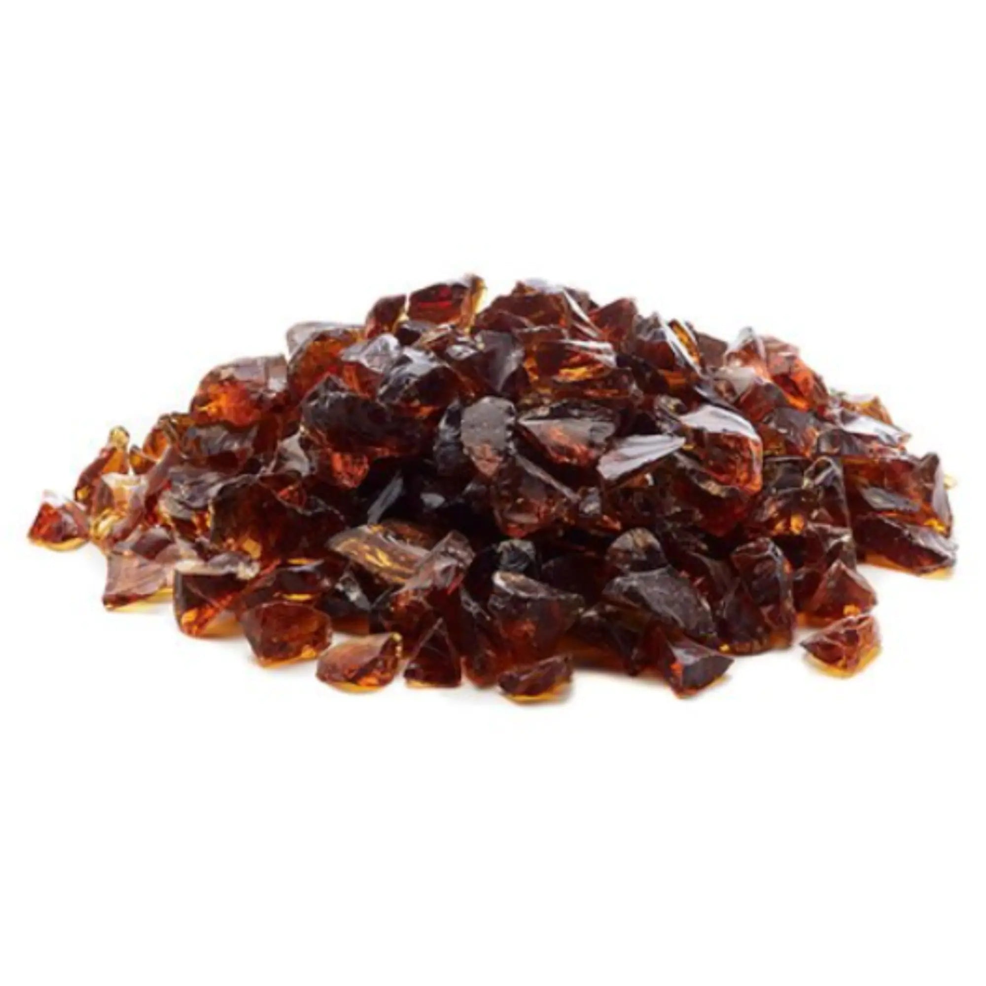 Amber Classic Fireglass – ½” Crushed (25 lb Tub) Hargrove Hearth Products