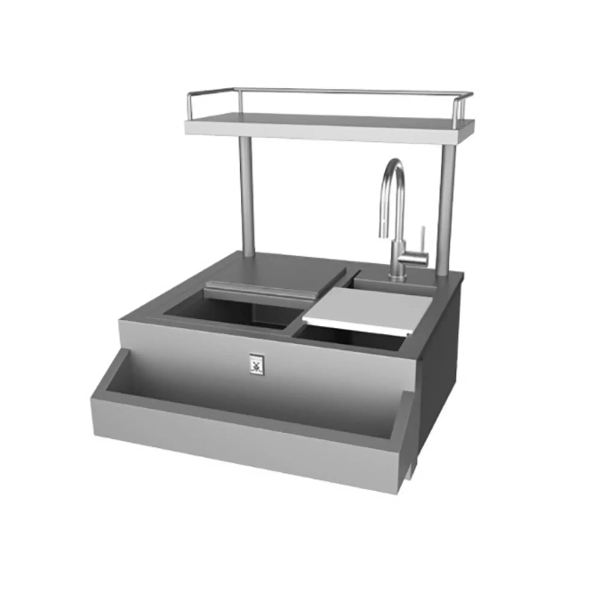 Hestan 30-Inch Outdoor Refreshment Center with High Shelf Hestan