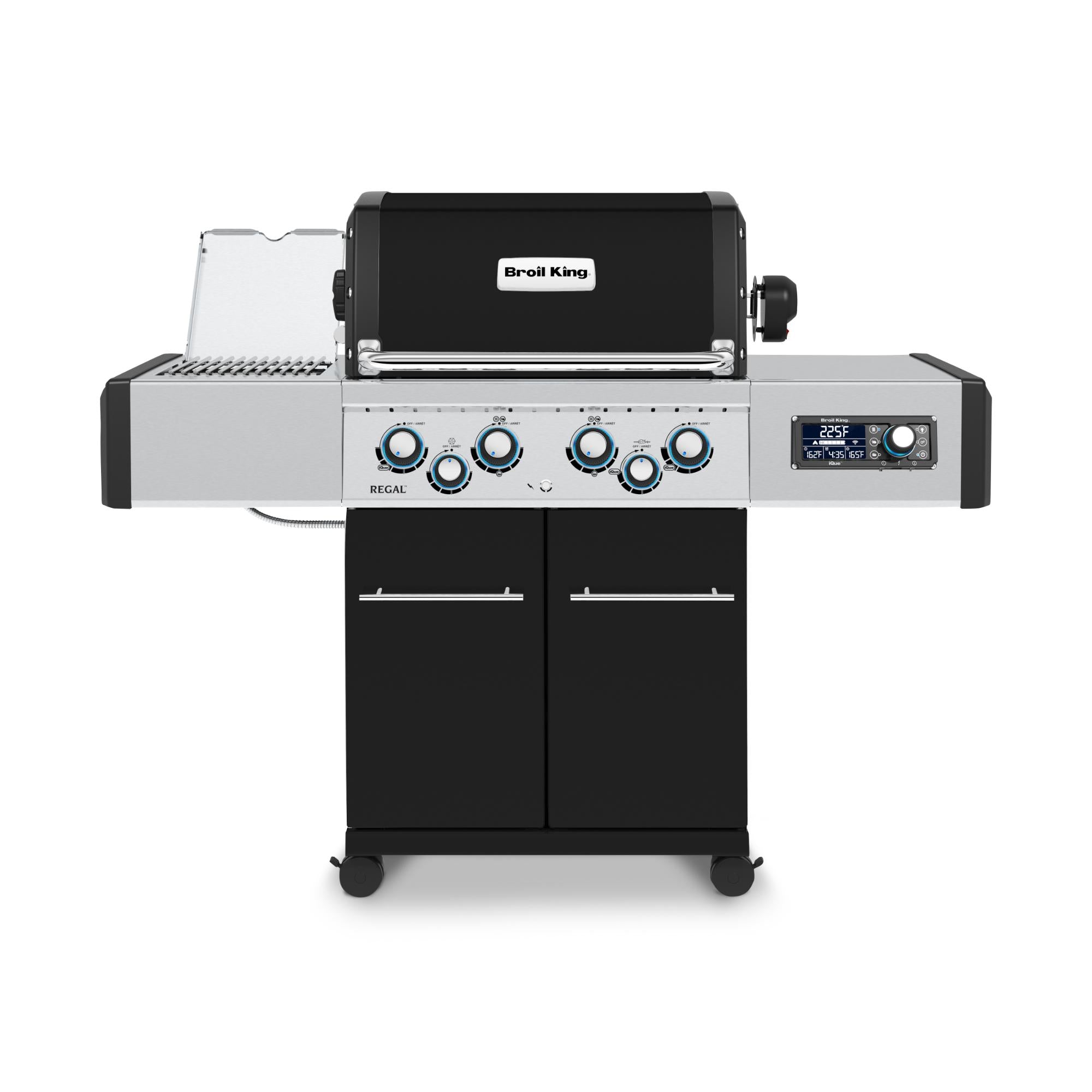 Broil King Regal Q 490 Pro IR Wi-Fi Enabled 4-Burner Gas Grill with Infrared Side Burner & Rotisserie