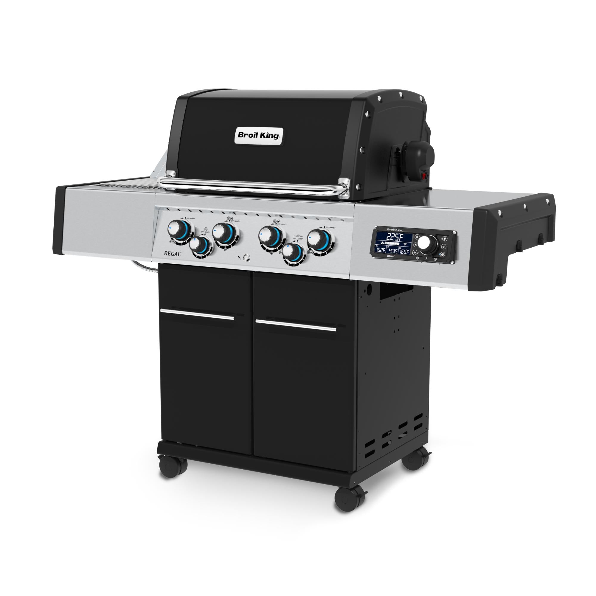 Broil King Regal Q 490 Pro IR Wi-Fi Enabled 4-Burner Gas Grill with Infrared Side Burner & Rotisserie