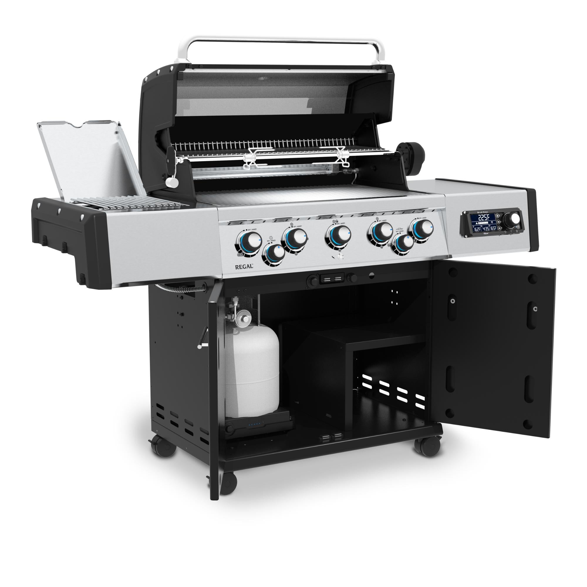 Broil King Regal Q 590 Pro IR Wi-Fi Enabled 5-Burner Gas Grill with Infrared Side Burner & Rotisserie