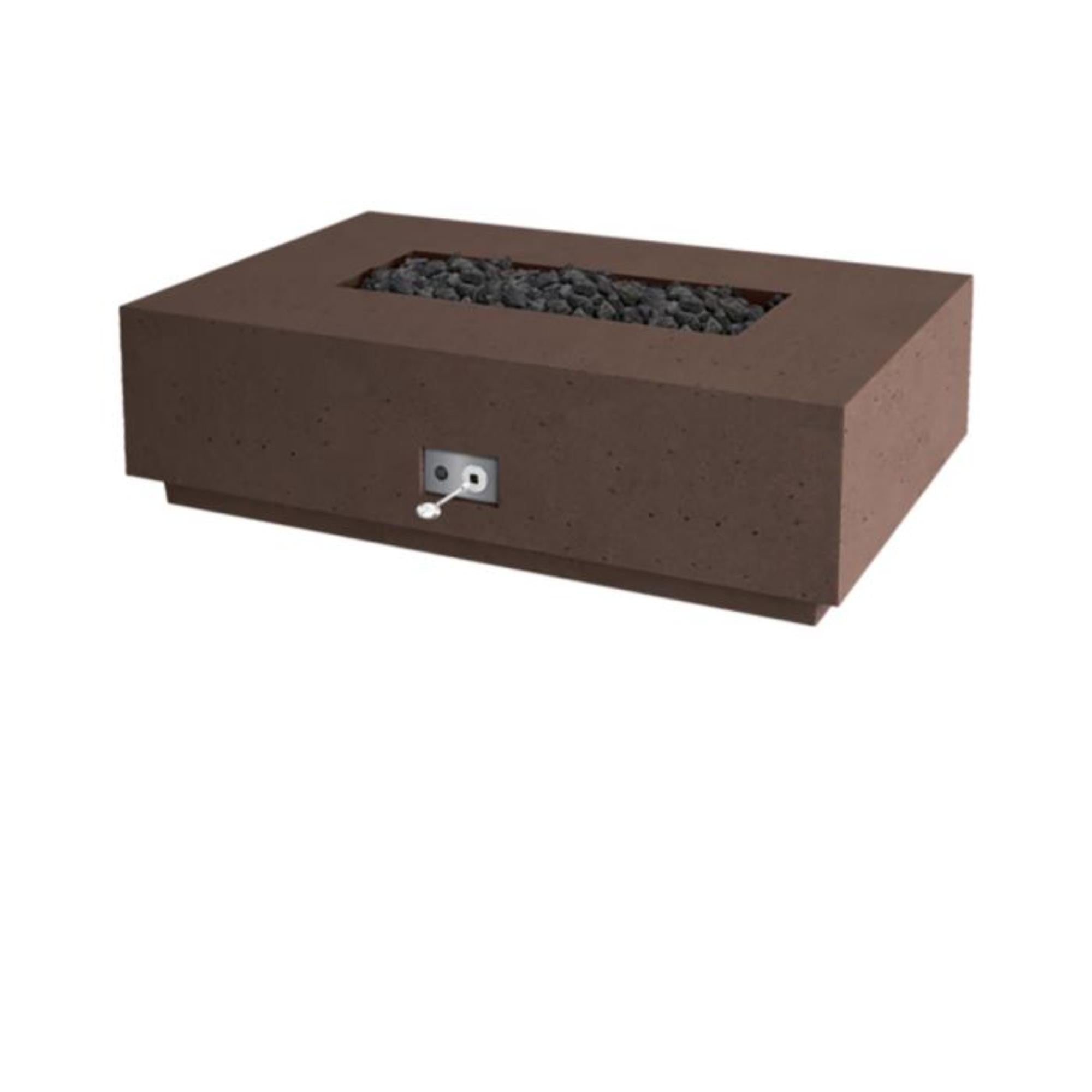 Sanctuary 56″ Rectangular Concrete Gas Fire Table – Pro Series by Firegear