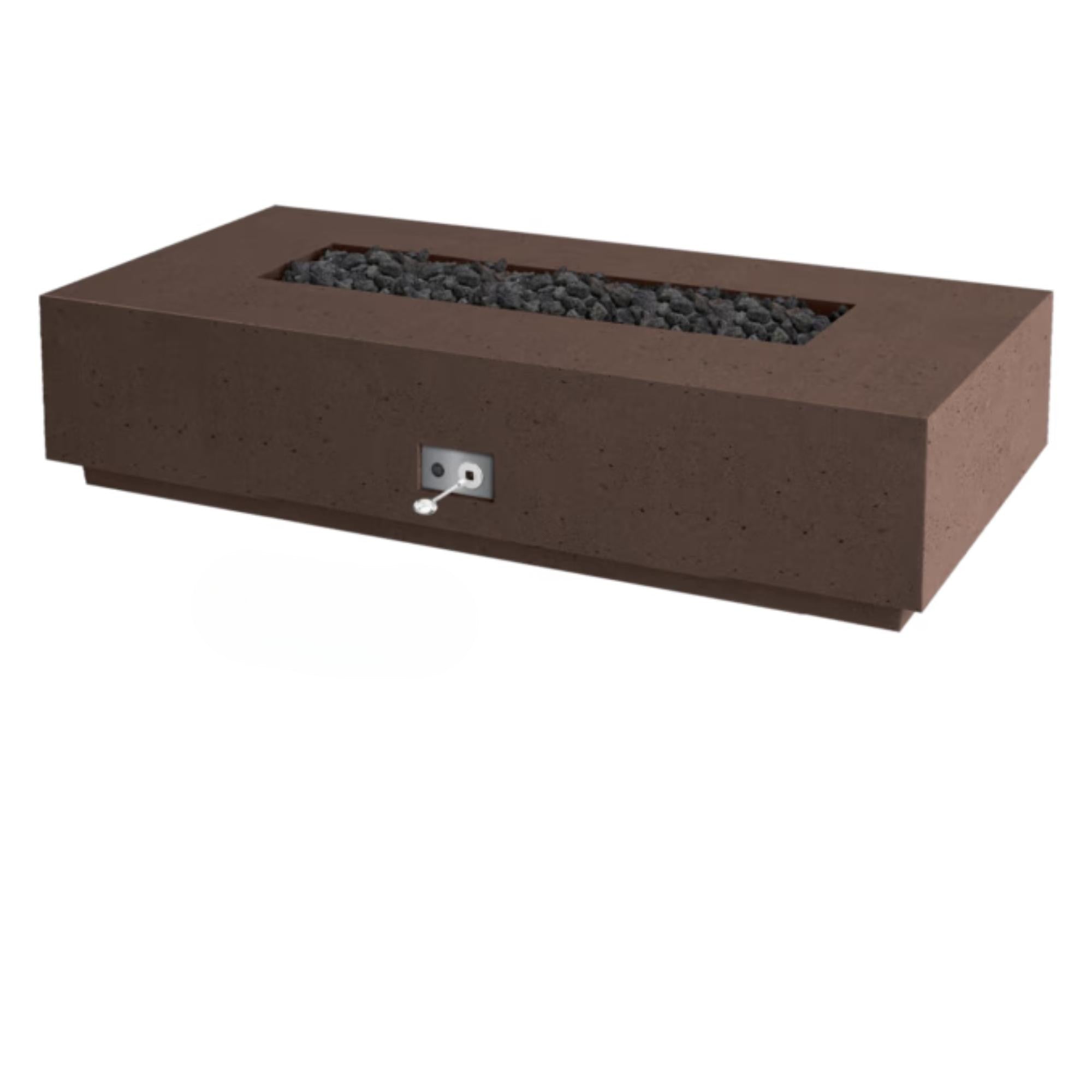 Sanctuary 76″ Rectangular Concrete Gas Fire Table – Pro Series by Firegear
